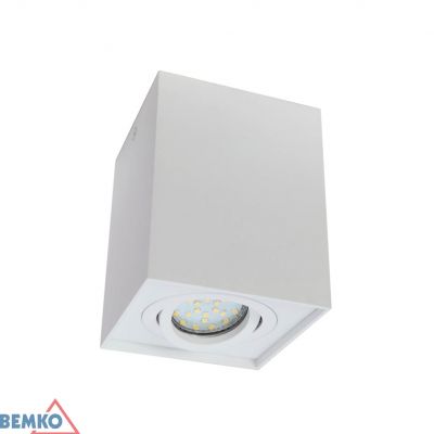 Oprawa nasufitowa punktowa ORTAL regulowana 96x96 GU10 max. 1x50W biała C23-DLO-AS-GU10-150-WH BEMKO BEMKO (C23-DLO-AS-GU10-150-WH)