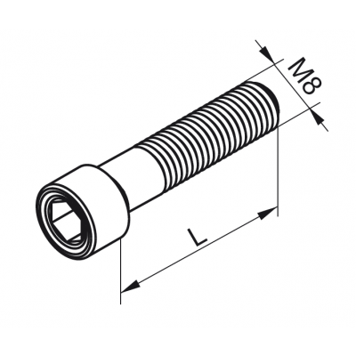 Śruba SAM8x30E (1.4301) 898530 BAKS (898530)