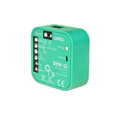 Sterownik do Bramy Furtki WiFi SUPLA 2-kanałowy 2-wejścia SPL10000019 ZAMEL (SPL10000019-WUN)