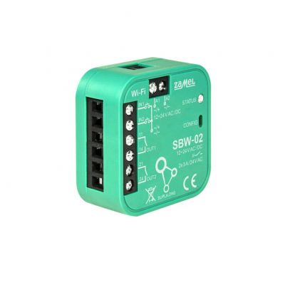 Sterownik do Bramy Furtki WiFi SUPLA 2-kanałowy 2-wejścia SPL10000019 ZAMEL (SPL10000019-WUN)