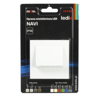 OPRAWA LED NAVI Z RAMKĄ PT 14V DC BIA BIAŁA CIEPŁA TYP: 11-211-52 LED11121152 ZAMEL (LED11121152-WPL)