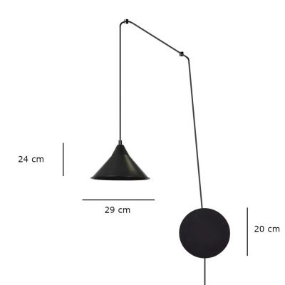 Emibig lampa wisząca ABRAMO 1 BLACK E-27 60W MAX 160/1 (160/1)