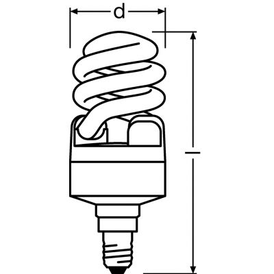 Świetlówka kompaktowa Osram - DULUX VALUE MINITWIST 12W/827 E 14 (4008321605955)