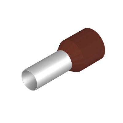 WEIDMULLER H25,0/30 BR Końcówka tulejkowa, izolowany, 25 mm², Długość odizolowania: 18 mm, brązowy 0317000000 /50szt./ (0317000000)