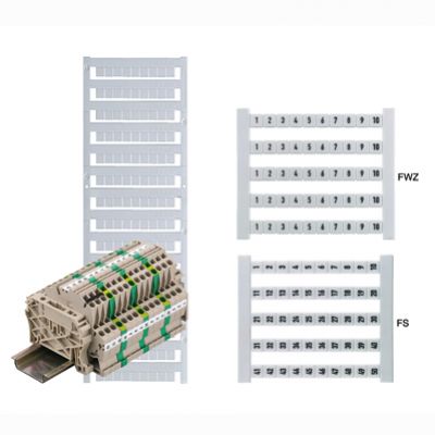 WEIDMULLER DEK 6,5 FW 51-100 Oznaczenie terminala, Raster w mm: 6.50, Nadrukowane znaki: Liczby, poziomo, biały 0468160051 /500szt./ (0468160051)