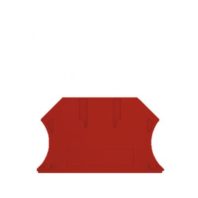 WEIDMULLER WAP 2.5-10 RT Płytka końcowa (styki), 56 mm x 1.5 mm, czerwony 1050040000 /50szt./ (1050040000)