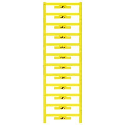 WEIDMULLER WAD 5 MC B GE/SW Oznaczenie terminala, Raster w mm: 5.00, Nadrukowane znaki: symbole, żółty 1120450000 /48szt./ (1120450000)