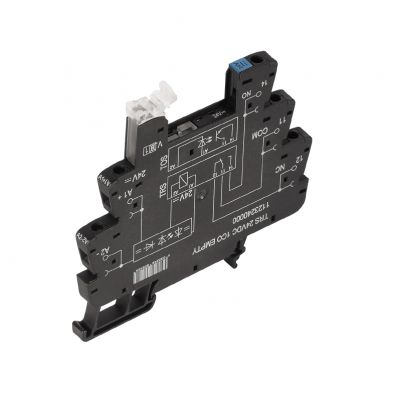 WEIDMULLER TRS 230VUC 1CO EMPTY Podstawa przekaźnika, IP20, 230 V UC ±10%, Prostownik, 1 zestyk przełączny , 10 A, złącze śrubowe 1123300000 /10szt./ (1123300000)