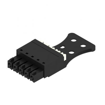 WEIDMULLER BCF 3.81/05/180ZE SN BK BX Wtyk PCB (złącze wiązki), listwa z gniazdami, 3.81 mm, Liczba biegunów: 5, PUSH IN, Złącze sprężynowe 1231680000 /50szt./ (1231680000)