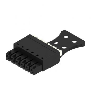 WEIDMULLER BCF 3.81/06/180ZE SN BK BX Wtyk PCB (złącze wiązki), listwa z gniazdami, 3.81 mm, Liczba biegunów: 6, PUSH IN, Złącze sprężynowe 1231690000 /50szt./ (1231690000)