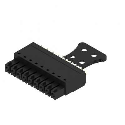 WEIDMULLER BCF 3.81/09/180ZE SN BK BX Wtyk PCB (złącze wiązki), listwa z gniazdami, 3.81 mm, Liczba biegunów: 9, PUSH IN, Złącze sprężynowe 1231730000 /50szt./ (1231730000)