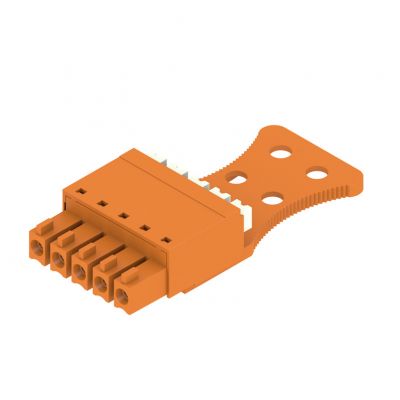 WEIDMULLER BCF 3.81/05/180ZE SN OR BX Wtyk PCB (złącze wiązki), listwa z gniazdami, 3.81 mm, Liczba biegunów: 5, PUSH IN, złącze sprężynowe 1235790000 /50szt./ (1235790000)