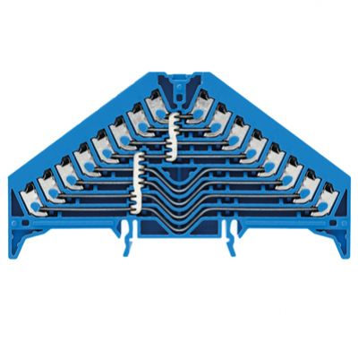 WEIDMULLER PPV 8 BL 35X7.5 DGR Zacisk rozdziału potencjału, PUSH IN, 1.5, 250, 17.5 A, liczba przyłączeń: 32, TS 35 x 7.5, niebieski 1267880000 /20szt./ (1267880000)