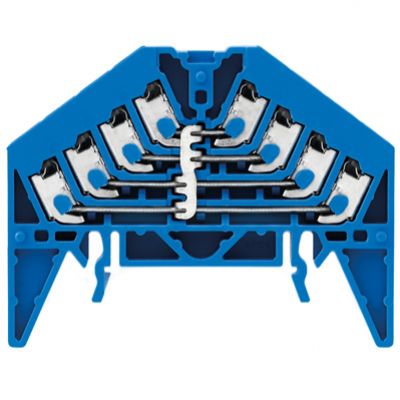 WEIDMULLER PPV 4 BL 35X15 DGR Zacisk rozdziału potencjału, PUSH IN, 1.5, 250, 17.5 A, liczba przyłączeń: 16, TS 35 x 15, niebieski 1267910000 /20szt./ (1267910000)