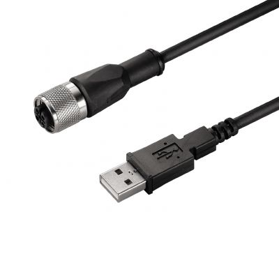 WEIDMULLER SAIL-M12BG-USB-3.0U Miedziany przewód przesyłu danych (zmontowany), Kabel połączeniowy, Liczba biegunów: 4, Długość kabla: 3 m, złącze męskie, proste 1288820300 /1szt./ (1288820300)