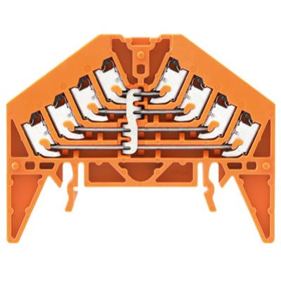 WEIDMULLER PPV 4 OR 35X15 DGR Zacisk rozdziału potencjału, PUSH IN, 1.5, 250, 17.5 A, liczba przyłączeń: 16, Liczba biegunów: 4, TS 35 x 15, pomarańczowy 1301610000 /20szt./ (1301610000)