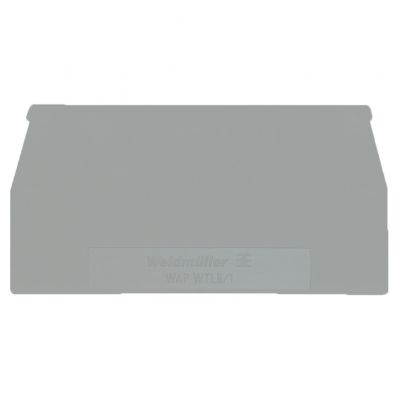 WEIDMULLER WAP WTL6/1 EN VGR Płytka końcowa (styki), 65 mm x 1.5 mm, popielaty 1349140000 /20szt./ (1349140000)