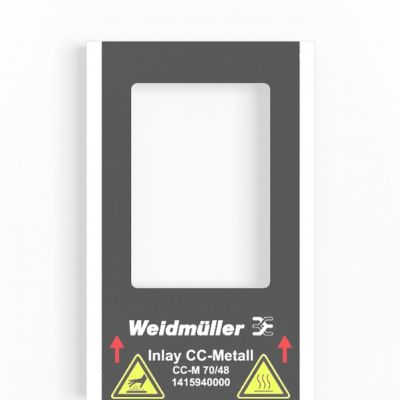WEIDMULLER INLAY CC-M 70/48 Wkład (znakowanie urządzenia), typ znacznika: CC-M 70/48, Wykonanie: Uchwyt na 3 oznaczniki 1415940000 /1szt./ (1415940000)
