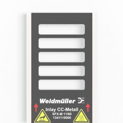 WEIDMULLER SFX-M 11/60-5 AL SDR System kodowania kabli, 7 - 40 mm, 11 mm, Nadrukowane znaki: Na podstawie wymagań klienta (prosimy przesłać plik M-Print PRO), Aluminium chromowane (A 1474440000 /1szt. (1474440000)