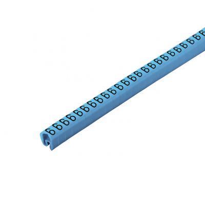 WEIDMULLER CLI C 2-4 BL/WS 6 CD System kodowania kabli, 4 - 10 mm, 7 mm, Nadrukowane znaki: Liczby, 6, PVC, miękkie, bez kadmu, niebieski 1568261521 /250szt./ (1568261521)