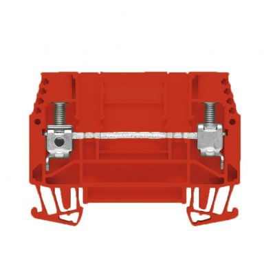 WEIDMULLER WTD 6/1 RT Bloki odczepów probierczych, złącze śrubowe, 6 mm², 630 V, 41 A, bez, Separacja poprzeczna: bez, zintegrowane gniazdo kontrolne: Nie, TS 35, czerwony 1631750000 /50szt./ (1631750000)