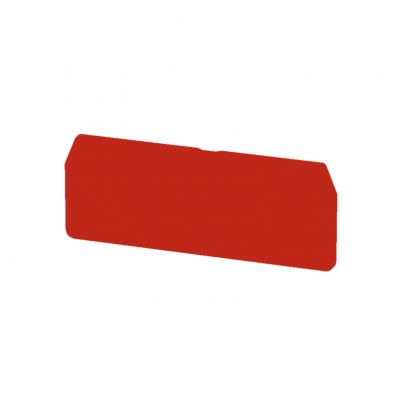 WEIDMULLER ZAP/TW 3 RT Płyta separacyjna (terminal), Płyta zamykająca i pośrednia, 79.4 mm x 30.5 mm, czerwony 1683820000 /50szt./ (1683820000)