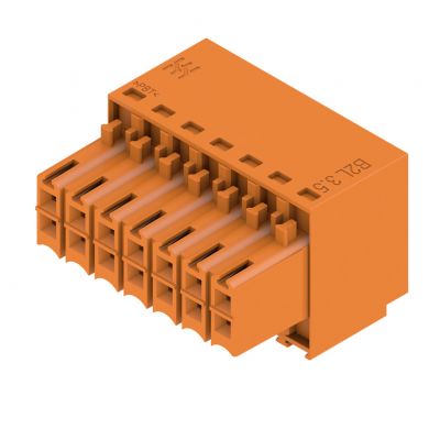 WEIDMULLER B2L 3.50/14/180 SN OR BX Wtyk PCB (złącze wiązki), 3.50 mm, Liczba biegunów: 14, złącze sprężynowe 1727600000 /72szt./ (1727600000)