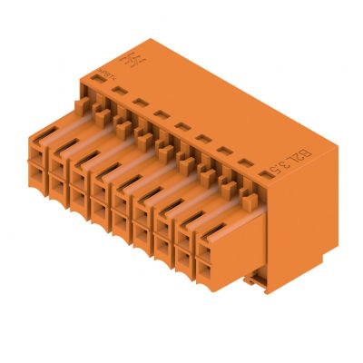 WEIDMULLER B2L 3.50/18/180 SN OR BX Wtyk PCB (złącze wiązki), 3.50 mm, Liczba biegunów: 18, złącze sprężynowe 1727620000 /54szt./ (1727620000)