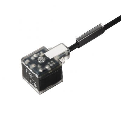 WEIDMULLER SAIL-VSA-DS-3.0U Przewód zaworu (zmontowany), końcówka kabla wolna - wtyk zaworowy, Forma A (18 mm), Długość kabla: 3 m, PUR, czarny (podobny do RAL 9005) 1896990300 /1szt./ (1896990300)