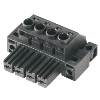 WEIDMULLER BVZ 7.62HP/02/180FC SN BK BX Wtyk PCB (złącze wiązki), 7.62 mm, Liczba biegunów: 2, Przyłącze z jarzmem 1929630000 /100szt./ (1929630000)