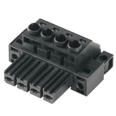 WEIDMULLER BVZ 7.62HP/03/180SFC SN BK BX Wtyk PCB (złącze wiązki), 7.62 mm, Liczba biegunów: 3, Przyłącze z jarzmem 1929750000 /100szt./ (1929750000)