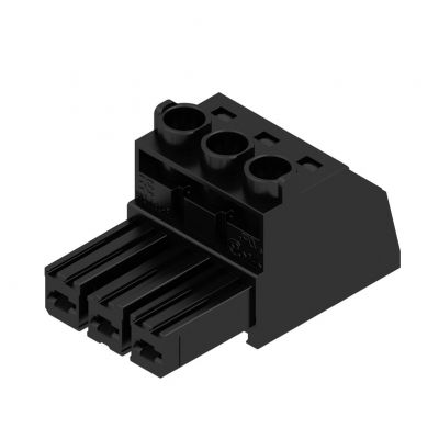 WEIDMULLER BVZ 7.62HP/03/180 SN BK BX Wtyk PCB (złącze wiązki), 7.62 mm, Liczba biegunów: 3, Przyłącze z jarzmem 1929940000 /100szt./ (1929940000)