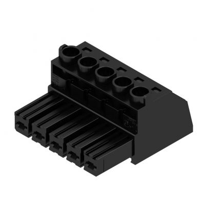 WEIDMULLER BVZ 7.62HP/05/180 SN BK BX Wtyk PCB (złącze wiązki), 7.62 mm, Liczba biegunów: 5, Przyłącze z jarzmem 1929960000 /50szt./ (1929960000)