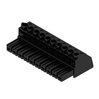 WEIDMULLER BVZ 7.62HP/10/180 SN BK BX Wtyk PCB (złącze wiązki), 7.62 mm, Liczba biegunów: 10, Przyłącze z jarzmem 1930020000 /50szt./ (1930020000)