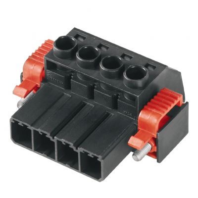 WEIDMULLER SVZ 7.62HP/04/180SFI SN BK BX Wtyk PCB (złącze wiązki), 7.62 mm, Liczba biegunów: 4, Przyłącze z jarzmem 1932200000 /100szt./ (1932200000)