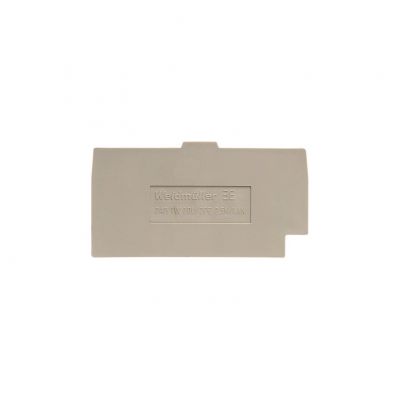 WEIDMULLER ZAP/TW ZDU/ZPE 2.5N/4AN Płyta separacyjna (terminal), Płyta zamykająca i pośrednia, 57.5 mm x 54.75 mm, Ciemnobeżowy 1933810000 /50szt./ (1933810000)