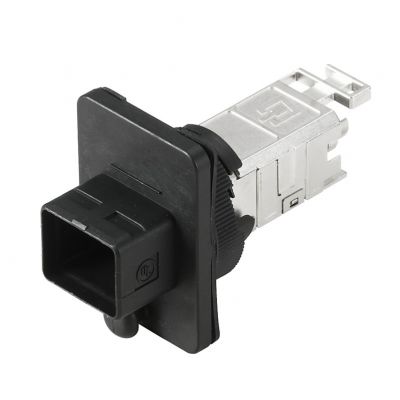 WEIDMULLER IE-BS-V04P-RJ45-FJ-A Złącze RJ45, IP67, złącze 1: RJ45, Przyłącze 2: IDCTIA-568AAWG 26...AWG 22 1963500000 /10szt./ (1963500000)