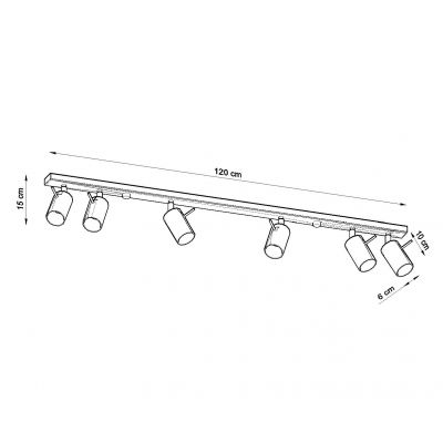 Sollux Plafon Ring 6L biały SL.0333 (SL.0333)