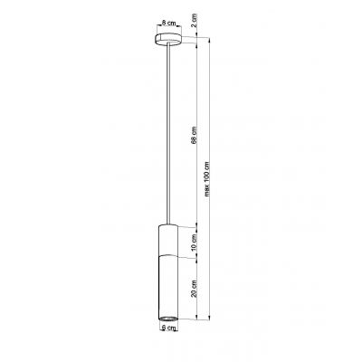 Sollux Lampa wisząca Pablo czarna SL.0632 (SL.0632)