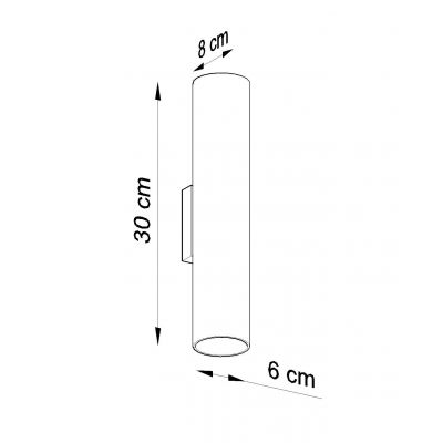 Sollux Kinkiet LAGOS 2 czarny SL.0330 (SL.0330)