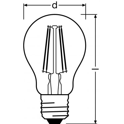 PARATHOM+ CL A DS. FIL 40 non-dim 4W 840 E27 LEDVANCE (4058075435087)