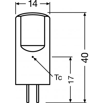 PARATHOM PIN CL 30 2,4W 827 G4 LEDVANCE (4058075432048)