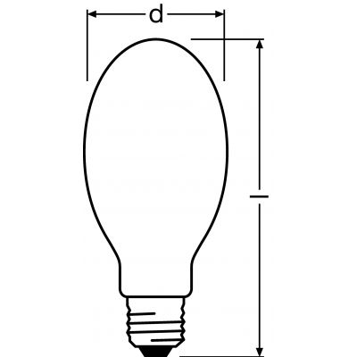 Ledvance Lampa sodowa - NAV-E 400W E40 RWL1 OSRAM (4050300015637)