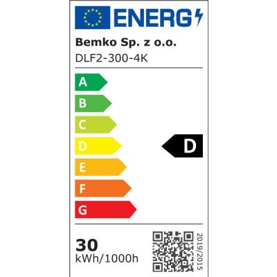 OPRAWA DOWNLIGHT LED FALED 2 30W 4000K 3900LM IP44 BIAŁY (C70-DLF2-300-4K)