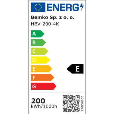 OPRAWA PRZEMYSŁOWA LED VOYAGER 200W 4000K 19800LM IP65 (S-C85-HBV-200-4K)