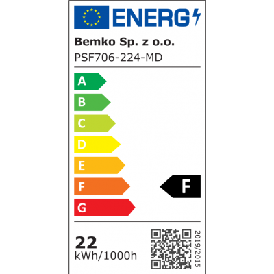 Plafoniera LED KATIA 22W 4000K 2000lm IP66 z czujnikiem mikr. z funkcją półcienia C36-PSF706-224-MD BEMKO BEMKO (C36-PSF706-224-MD)