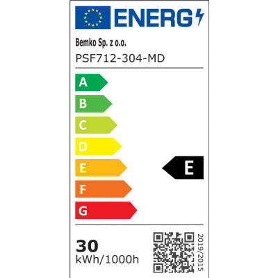 PLAFONIERA LED 30W 4000K 3500LM IP66 KWADRAT Z CZ. MIKR. Z FUNKCJĄ PÓŁCIENIA BEMKO (C36-PSF712-304-MD)