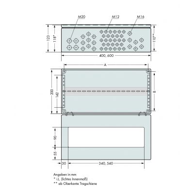 obudowa ze stali szlachetnej 400 mm (850-804/000-001)