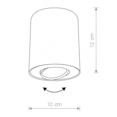 Lampa oprawa natynkowa tuba SET Nowodvorski (8901)