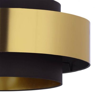 Tk Lighting lampa wisząca Calisto 1xE27 max 60W czarna/złota (4376)